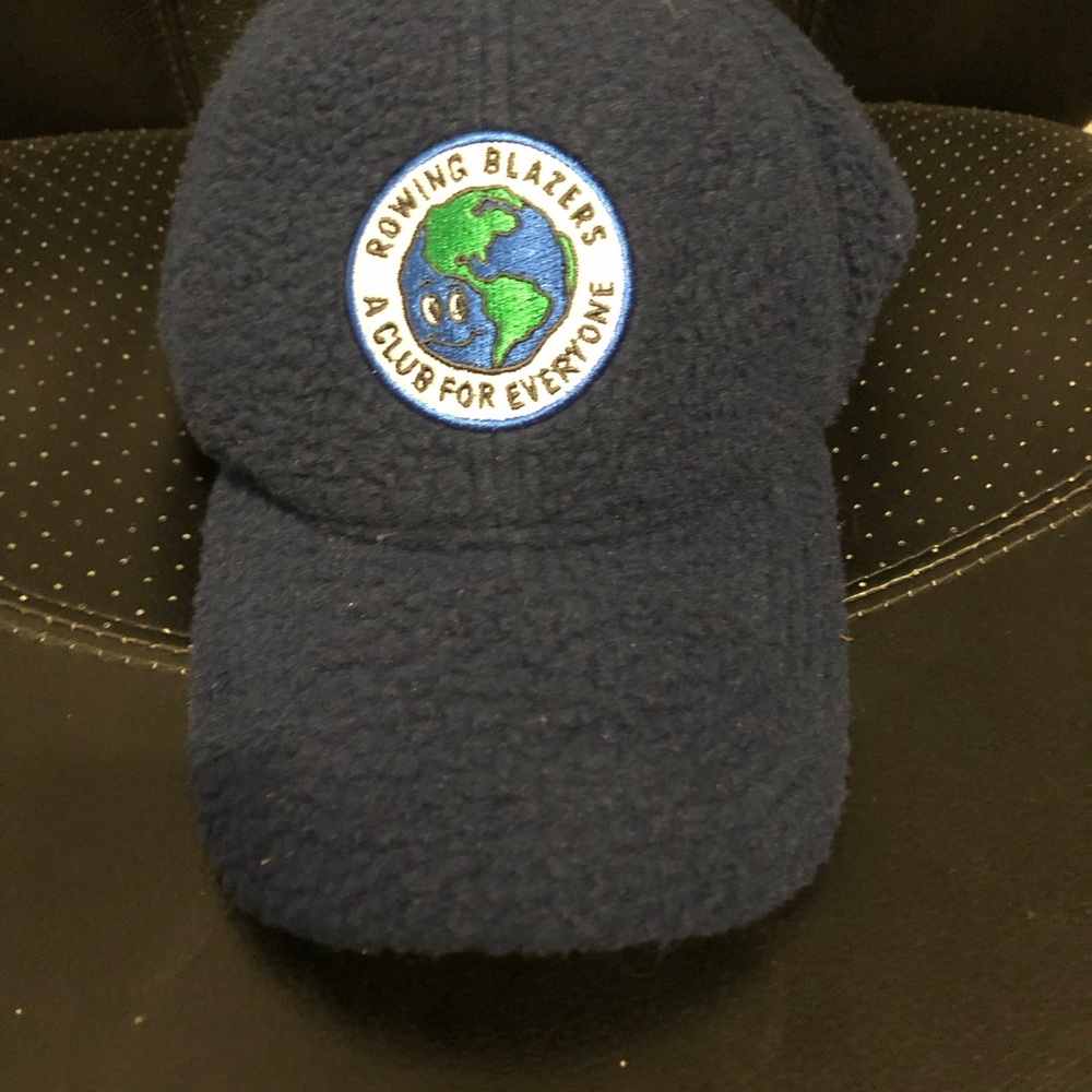 Rowing Blazers preppy Navy Cap with Signature  Globe Patch unisex